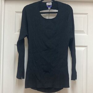 Future Collective Black Sweather With Back Cut Outs    Size 2X